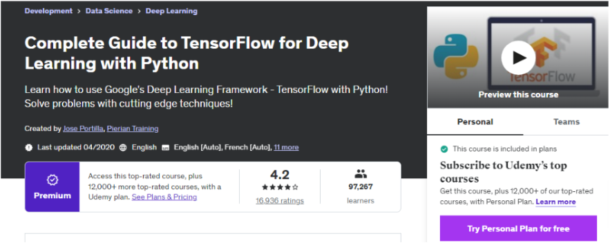 Complete Guide to TensorFlow 