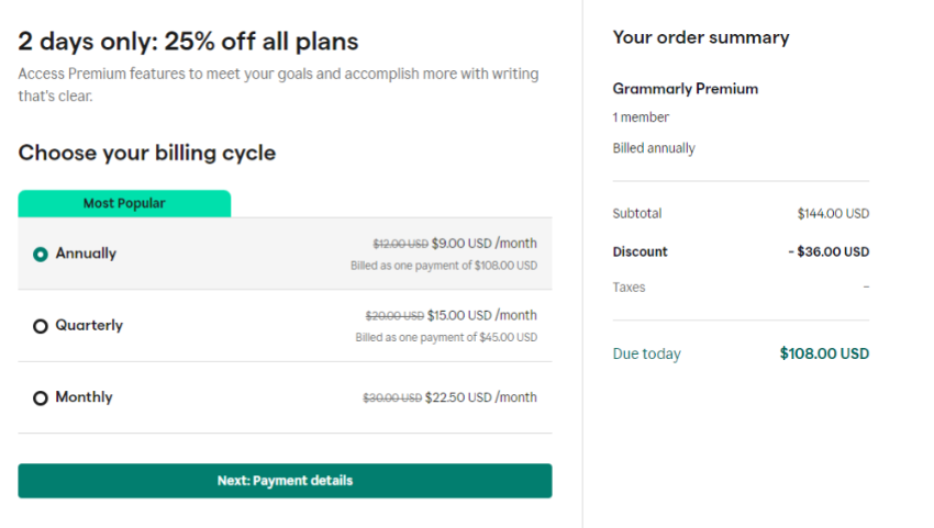 Exclusive 25% Discount on Grammarly Pro Plans 